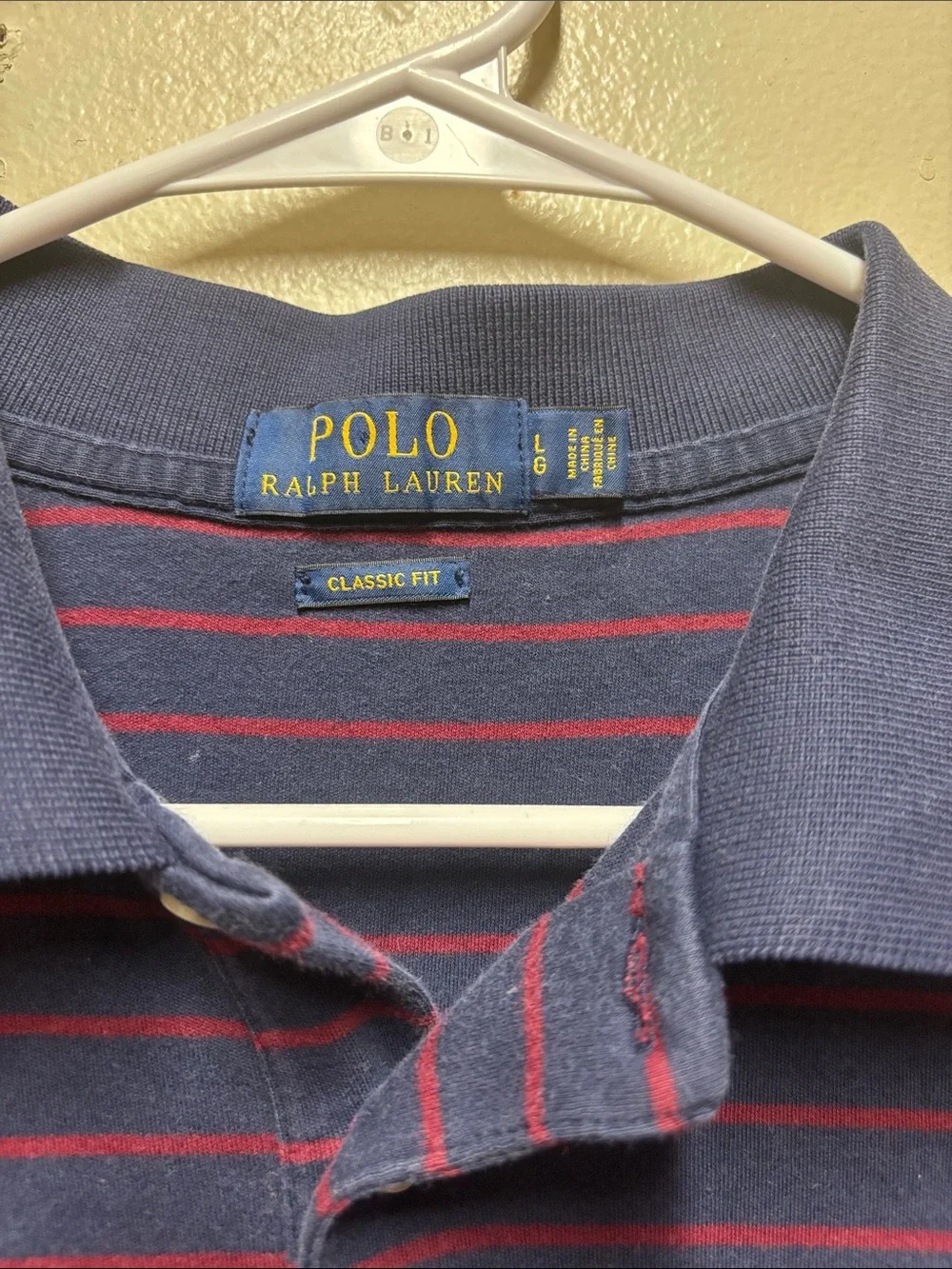 Polo Ralph Lauren mens striped polo shirt size Large